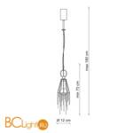 Подвесной светильник Patrizia Garganti Burlesque PG289 - Схема